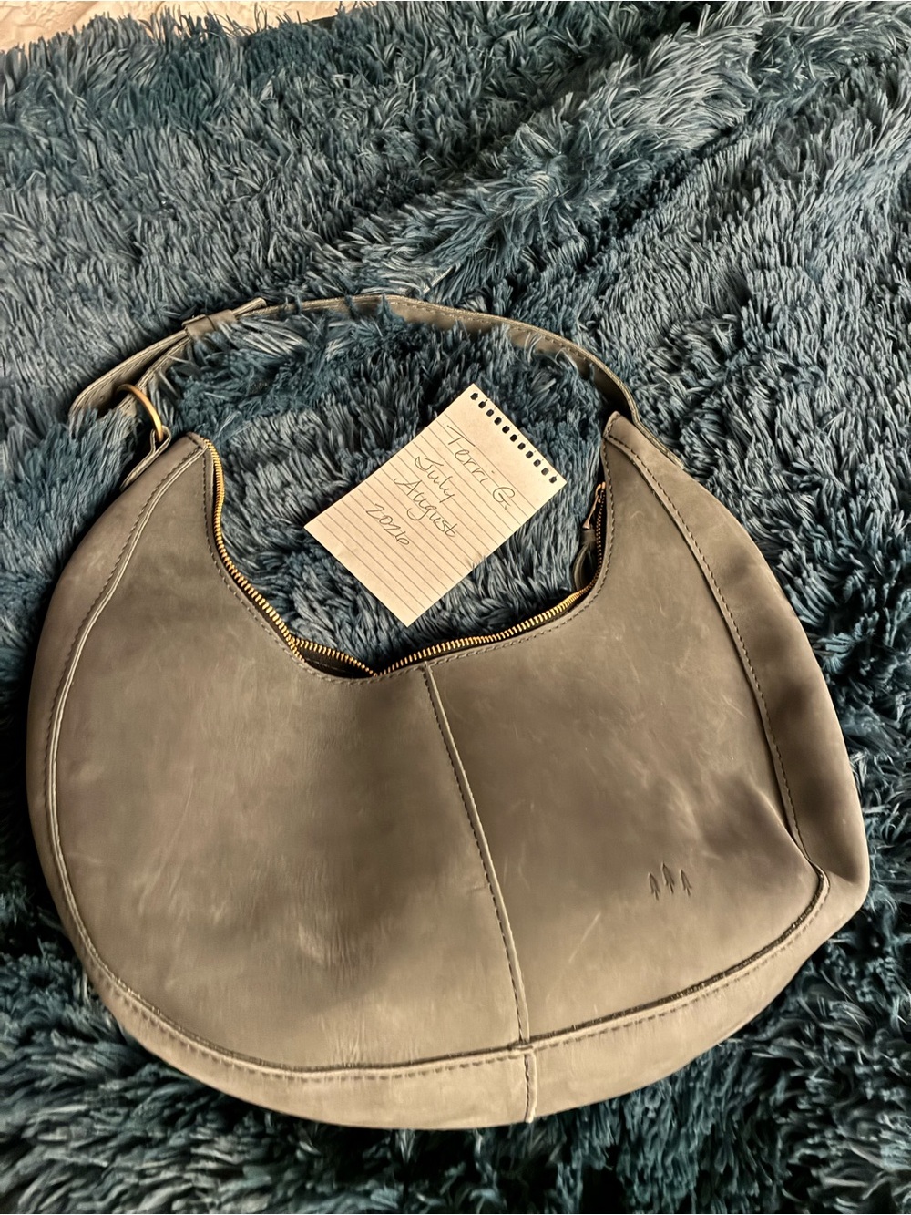 Portland Leather Large Nora storm grey